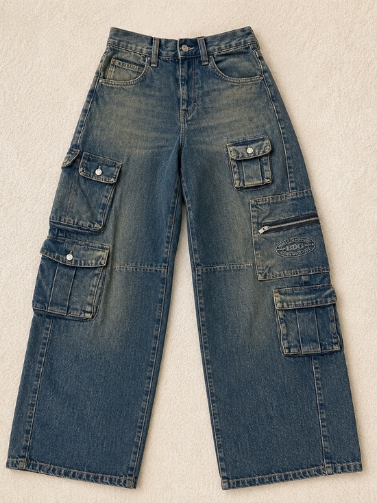 BDG Denim - BDG Wide Leg Cargo Jeans Size 25 | Y2K Utility Denim